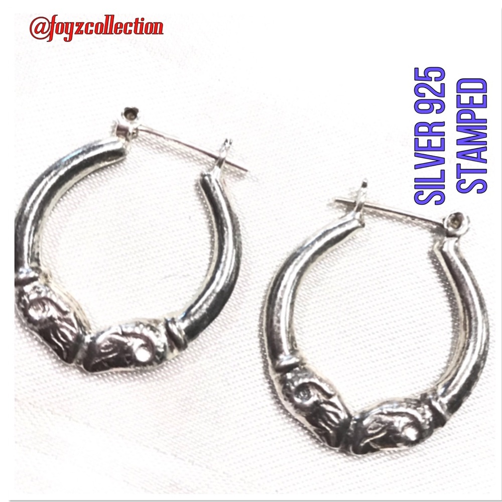 Vintage Silver 925 Stamped earrings sa-14